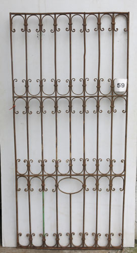 Wrought iron panel